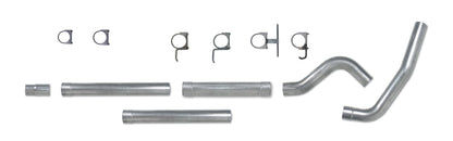Diamond Eye Performance Diamond Eye KIT 4in Catback MFLR RPLCMENT PIPE Single AL: 94-97 FORD 7.3L F250/F350 PWRSTROKE