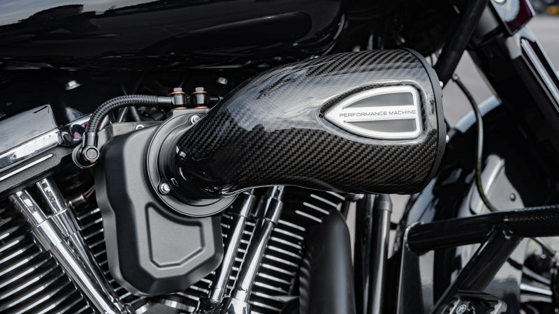 Performance Machine 93-06 Big Twin CV Carb,01-17 Big Twin Delphi C4 Series Air Cleaner - CF/Blk Ops