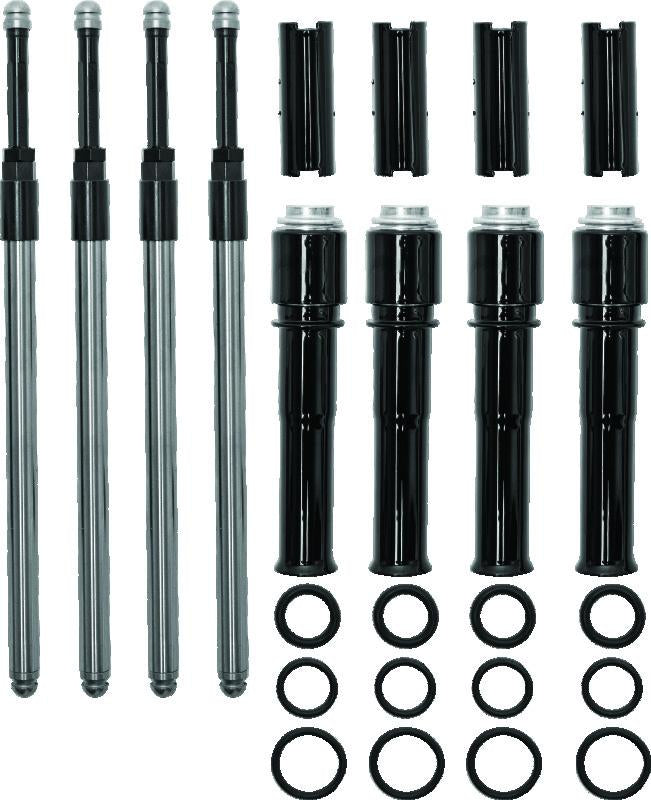 S&S Cycle 2017+ M8 Models Quickee Pushrods w/ Gloss Black Covers