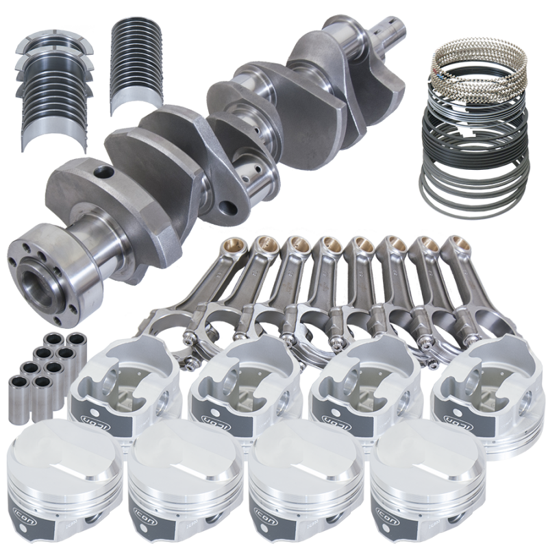 Eagle Chevy 454 1Pc 4.000in Crank 6.135in I-Beam Rods 38cc Dome 4.280in Pistons Rotating Assembly