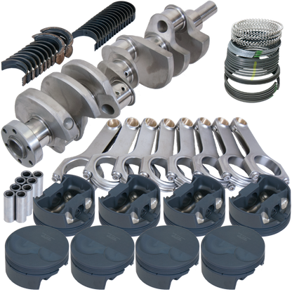 Eagle Ford 302 TW Heads 3.400in Crank 5.400in H-Beam -6cc Flat Top 4.040in Pistons Rotating Assembly