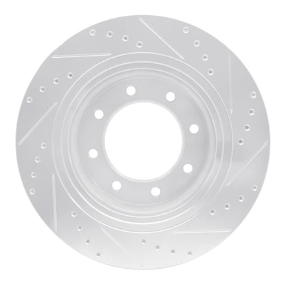 R1 Concepts R1 12-21 Nissan NV1500 Front Left Drilled & Slotted Silver Brake Rotor