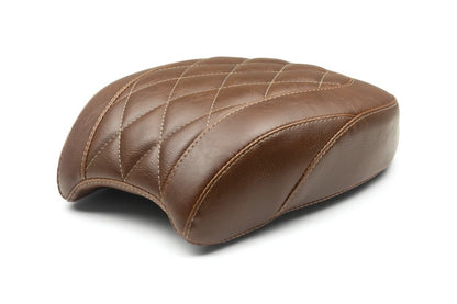 Mustang Motorcycle Mustang 18-21 Harley Softail Slim Wide Tripper Passenger Seat Diamond Stitch - Brown