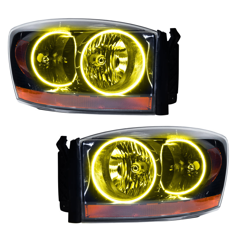 ORACLE Lighting Oracle 06 Dodge Ram SMD HL - Black - ColorSHIFT w/ Simple Controller