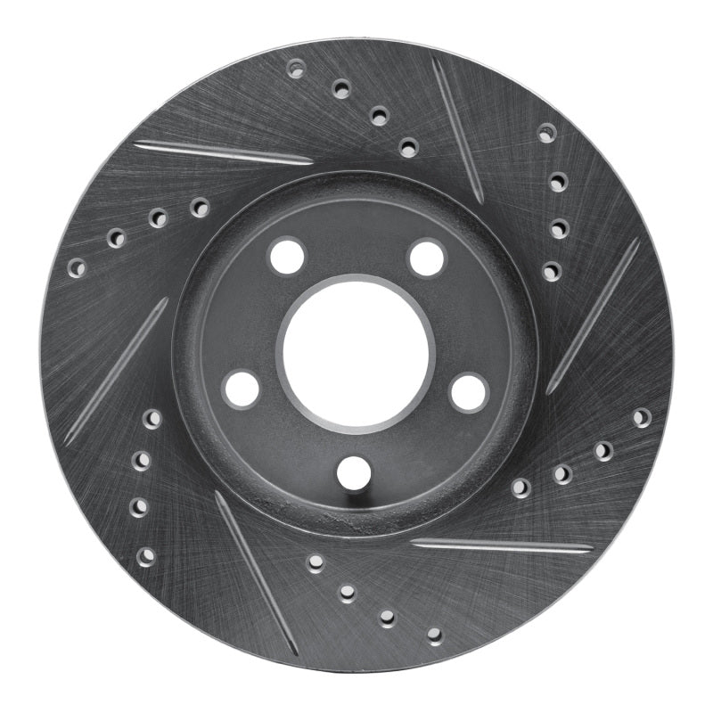 R1 Concepts R1 00-05 Chrysler Neon Front Left Drilled & Slotted Silver Brake Rotor