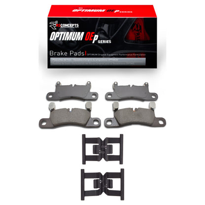 R1 Concepts R1 11-18 Porsche Cayenne Rear Optimum OE Pads & Hardware Kit