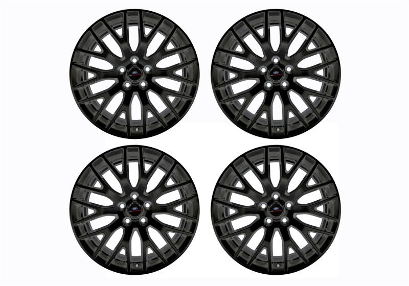Ford Racing 15-16 Mustang GT 19X9 and 19X9.5 Wheel Set with TPMS Kit - Matte Black