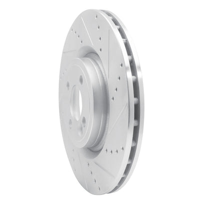 R1 Concepts R1 13-13 Mini Cooper (Excl Clubman) Front Right Drilled & Slotted Silver Brake Rotor