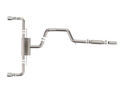 aFe 22-24 Volkswagen GTI MACH Force-Xp 3 to 2-1/2 IN Stainless Steel Cat-Back Exhaust w/Polished Tip