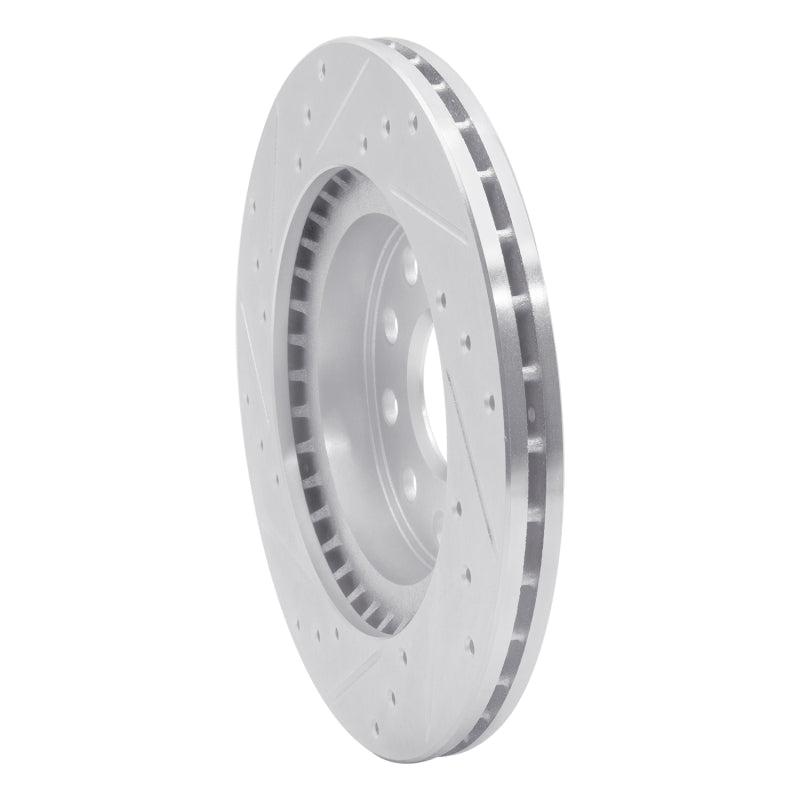 R1 Concepts R1 92-95 Toyota MR2 Rear Right Drilled & Slotted Silver Brake Rotor