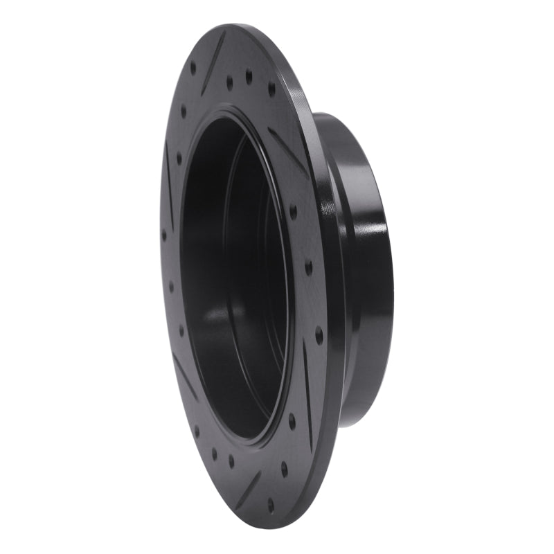 R1 Concepts R1 83-95 Mercedes-Benz 300D Rear Right Drilled & Slotted Black Brake Rotor