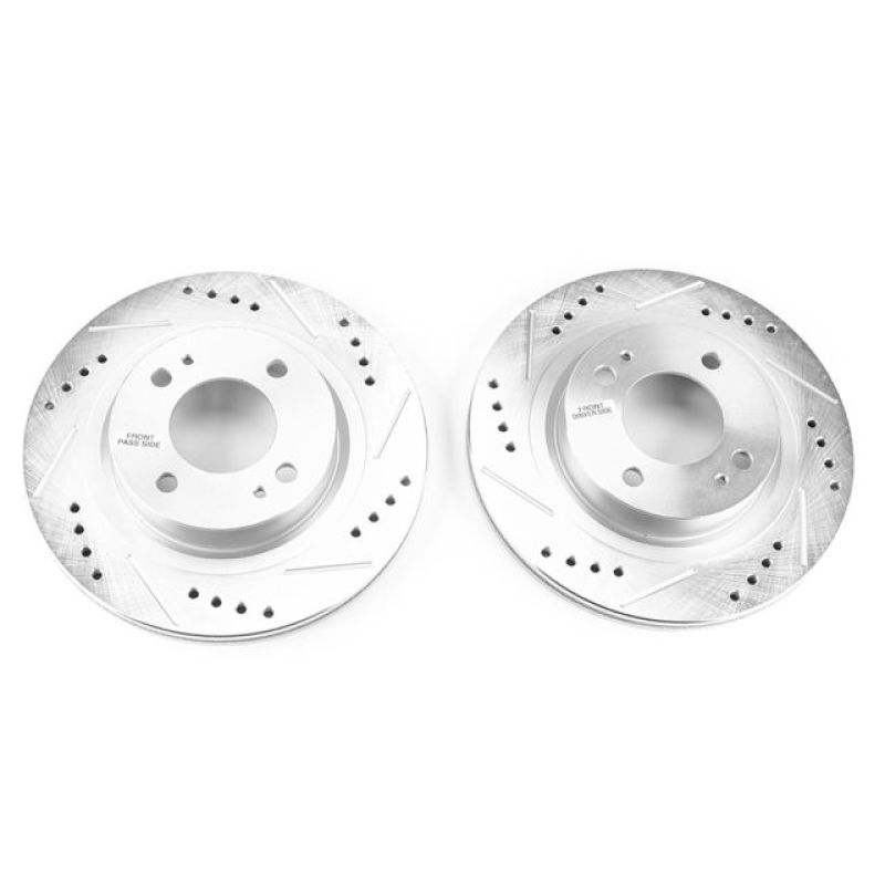 PowerStop Power Stop 17-18 Mitsubishi Mirage Front Evolution Drilled & Slotted Rotors - Pair