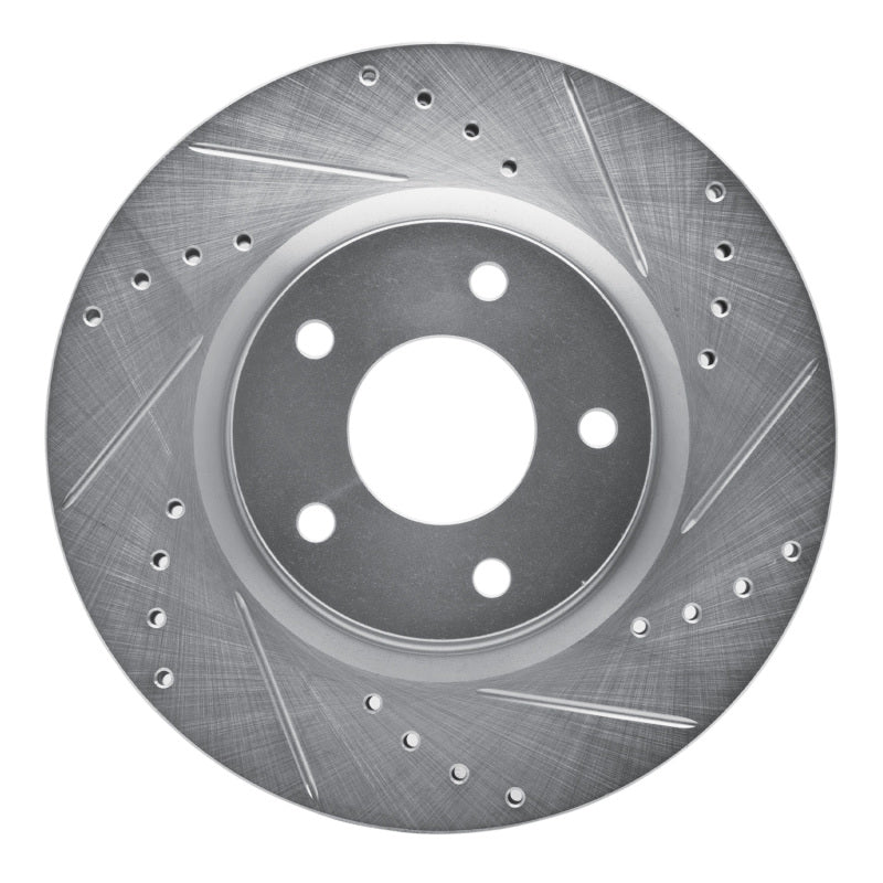 R1 Concepts R1 13-25 Nissan ALTIMA Front Right Drilled & Slotted Silver Brake Rotor