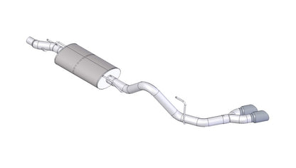 CORSA Performance Corsa 2011-2014 Ford F-150 EcoBoost 3.5L V6 Black Sport Cat-Back Exhaust