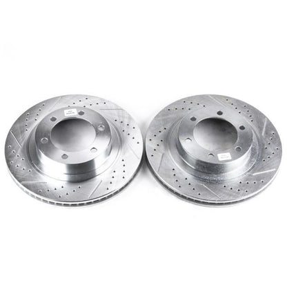 PowerStop Power Stop 03-09 Lexus GX470 Front Evolution Drilled & Slotted Rotors - Pair
