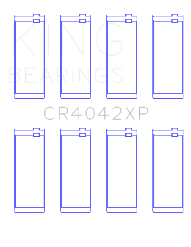 King Engine Bearings BMW M40/M42/M43/M44 1.6L/1.8L/1.9L (Size +0.50mm) Connecting Rod Bearing Set