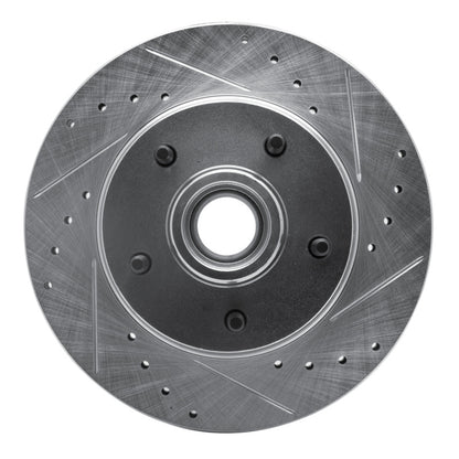 R1 Concepts R1 70-81 Buick Skylark Front Right Drilled & Slotted Silver Brake Rotor