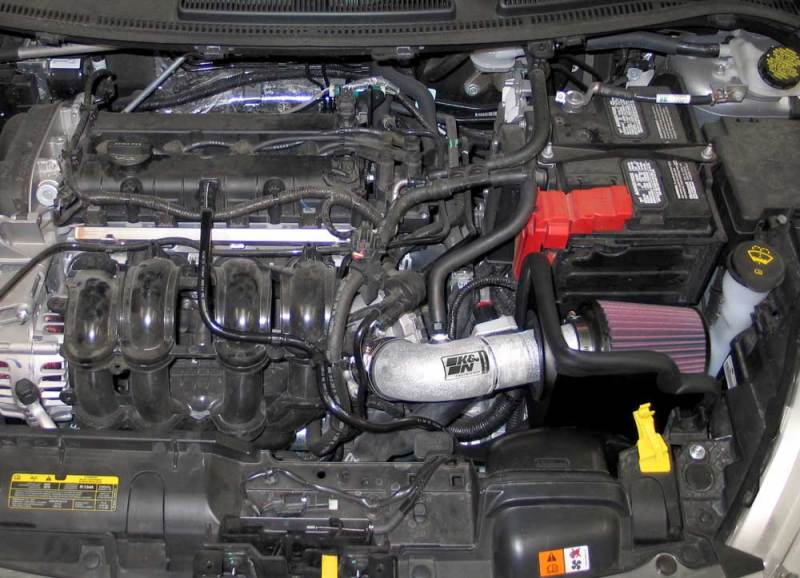 K&N Engineering K&N 11-12 Ford Fiesta 1.6L L4 Silver Typhoon Performance Intake