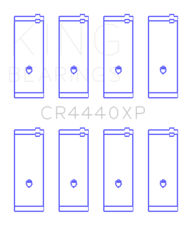 King Engine Bearings Ford Cortina 2000 Xl (Size +0.50mm) Connecting Rod Bearing Set