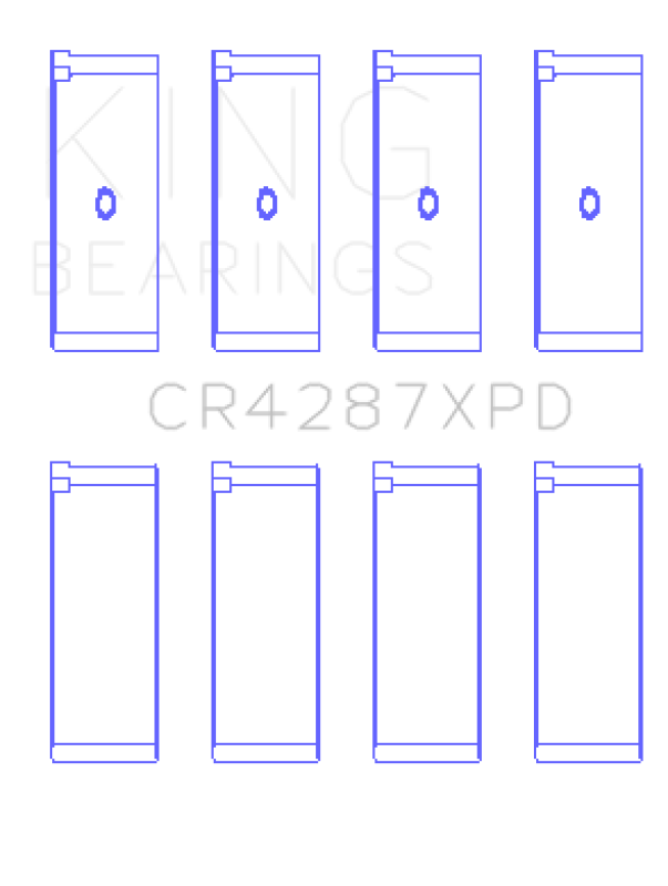 King Engine Bearings King Honda B18C1/B18C5 16V (Size 0.25mm - Predoweled for Alum Rods) Performance Rod Bearing Set