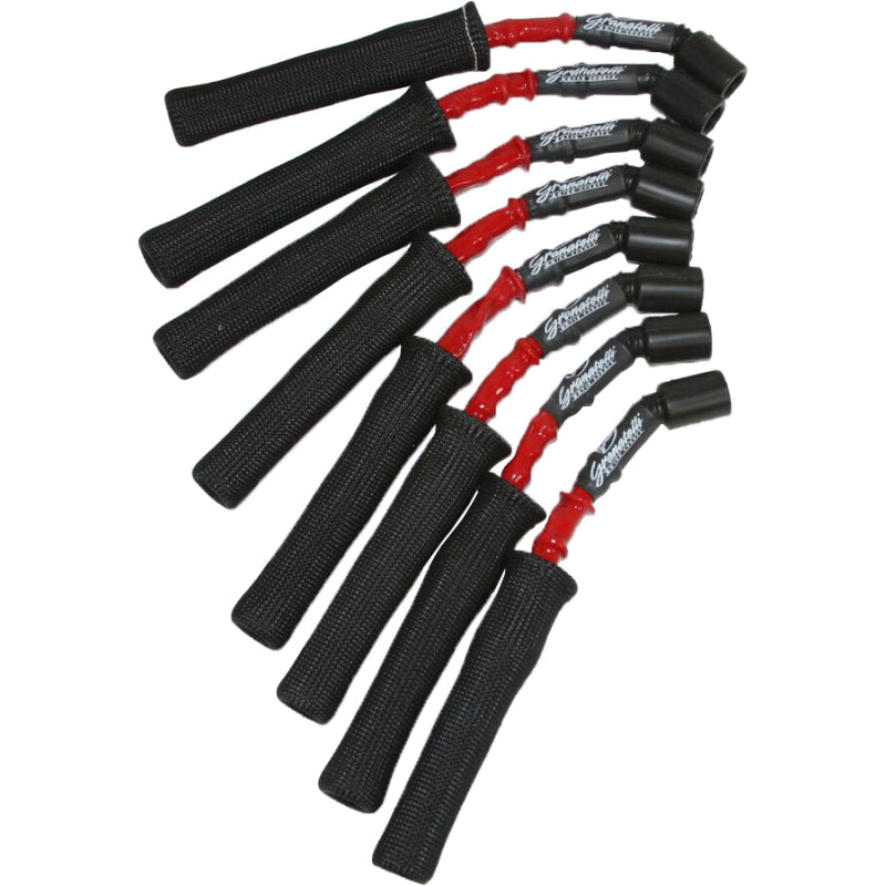 Granatelli Motor Sports Granatelli 99-23 GM Truck V8 Perf Coil-Near-Plug Wire Conn Kit w/9in Lead/Red Jacket/Sleeve