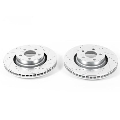 PowerStop Power Stop 15-19 Ford Mustang Front Evolution Drilled & Slotted Rotors - Pair