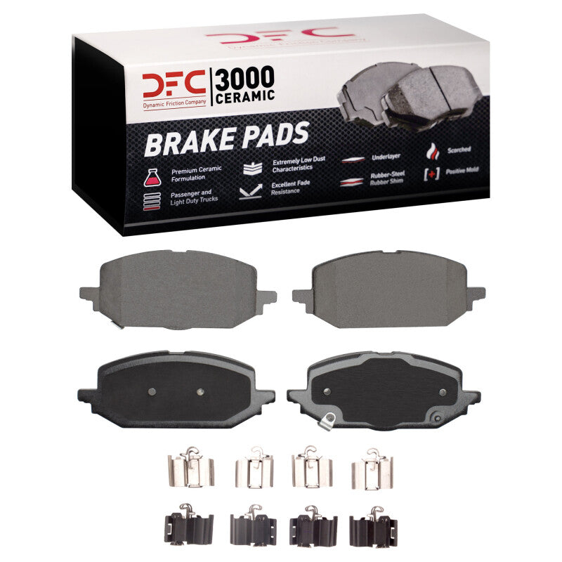 DFC 21-22 Chevrolet Tracker Front 3000 Ceramic Brake Pads and Hardware Kit