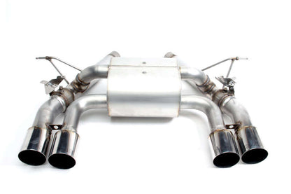 Dinan 15-20 BMW M3/M4 (F80/F82/F83) Free Flow Axleback Exhaust System - Polished Tips