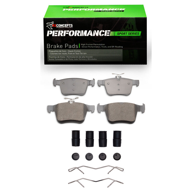 R1 Concepts R1 13-23 Audi S3 (Mexico) Rear Performance Sport Pads & Hardware Kit