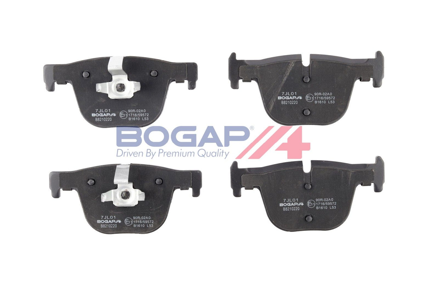 BOGAP B8210220 Brake Pad Set, Disc Brake | ML Performance Car Parts