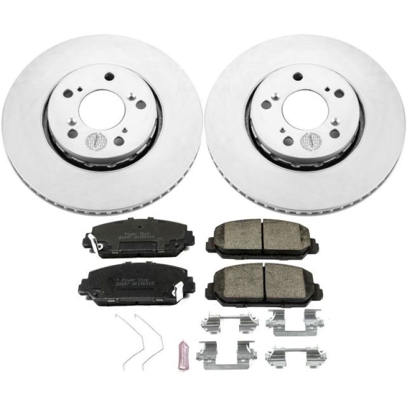 PowerStop Power Stop 14-19 Acura RLX Front Z17 Evolution Geomet Coated Brake Kit