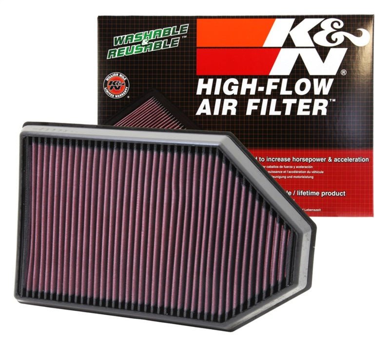 K&N Engineering K&N Replacement Air Filter for 11 Chrysler 300/300C / Challenger 3.6L/5.7L/6.4L / Charger 3.6L/5.7L