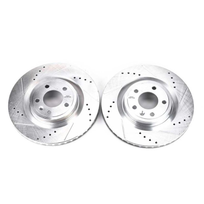 PowerStop Power Stop 11-14 Ford Mustang Front Evolution Drilled & Slotted Rotors - Pair