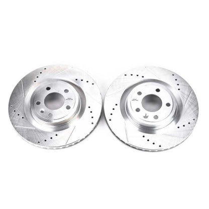 PowerStop Power Stop 11-14 Ford Mustang Front Evolution Drilled & Slotted Rotors - Pair