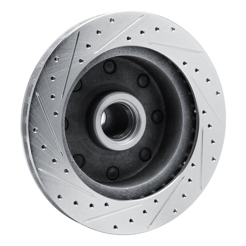 R1 Concepts R1 73-77 Dodge B300 Van (71-74) / B300 (75-80) Front Right Drilled & Slotted Silver Brake Rotor