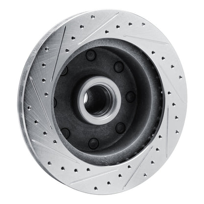 R1 Concepts R1 73-77 Dodge B300 Van (71-74) / B300 (75-80) Front Right Drilled & Slotted Silver Brake Rotor