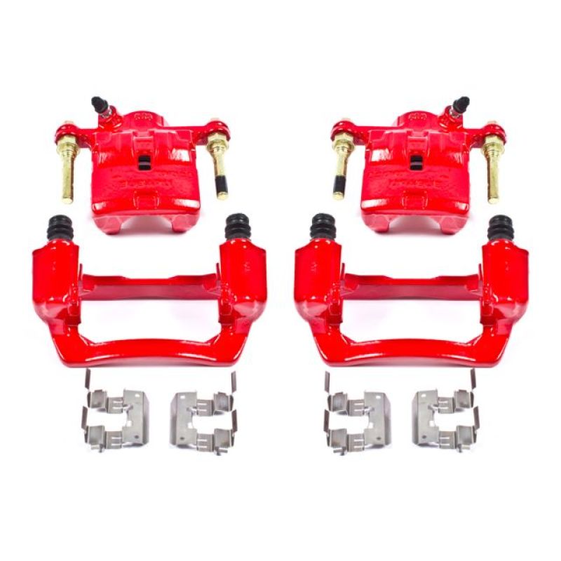 PowerStop Power Stop 09-13 Subaru Forester Rear Red Calipers w/Brackets - Pair