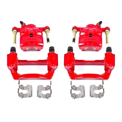 PowerStop Power Stop 09-13 Subaru Forester Rear Red Calipers w/Brackets - Pair