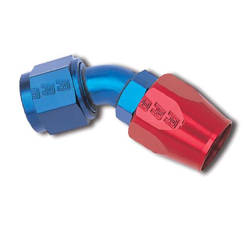 Russell Performance -4 AN Black/Silver Straight Full Flow Hose End