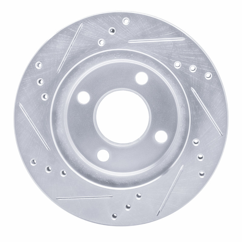 R1 Concepts R1 95-96 Dodge Neon (USA/Canada) Front Right Drilled & Slotted Silver Brake Rotor