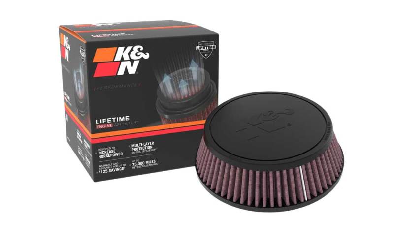 K&N Engineering K&N Universal Rubber Filter 0.75in FLG 4.0625in OD 2.1875in Height