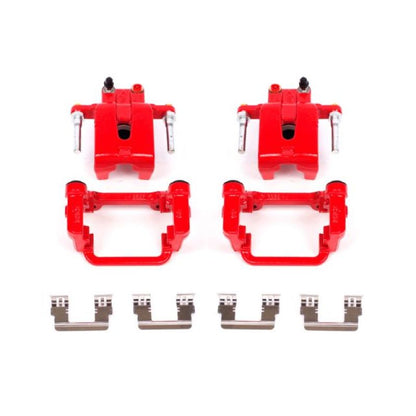 PowerStop Power Stop 05-19 Chrysler 300 Rear Red Calipers w/Brackets - Pair