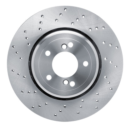 DFC 08-13 BMW M3 Left Rear Drilled Brake Rotor