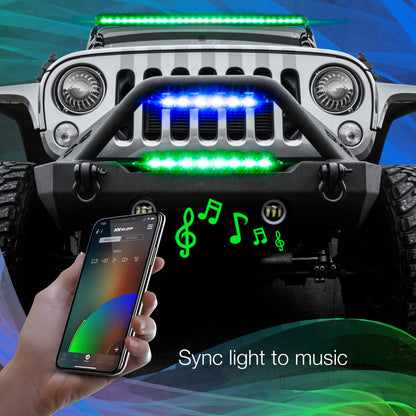 XKGLOW XK Glow RGBW Light Bar High Power Offroad Work/Hunting Light w/ Bluetooth Controller 20In