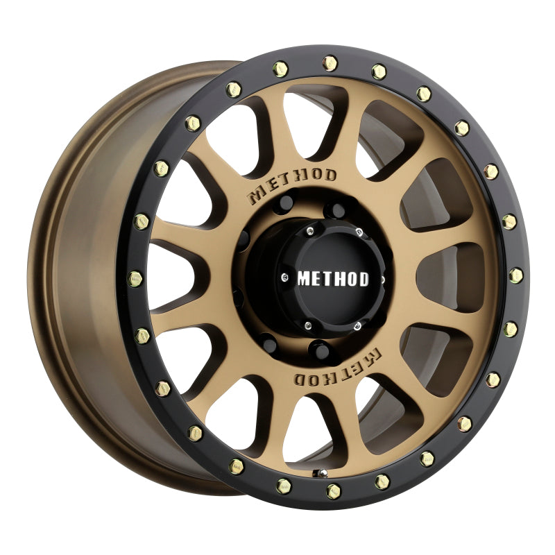 Method Wheels Method MR305 NV 20x9 +18mm Offset 8x6.5 130.81mm CB Method Bronze/Black Street Loc Wheel