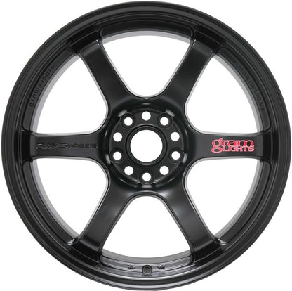 Gram Lights 57DR 18x10.5 +22 5x114.3 Semi Gloss Black Wheel