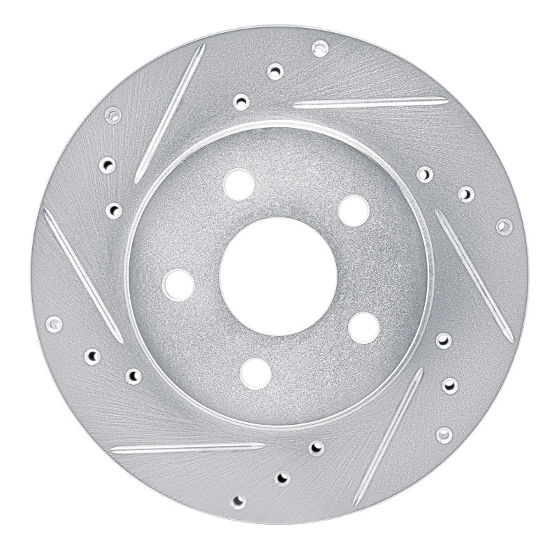 R1 Concepts R1 82-82 Buick CENTURY Front Left Drilled & Slotted Silver Brake Rotor