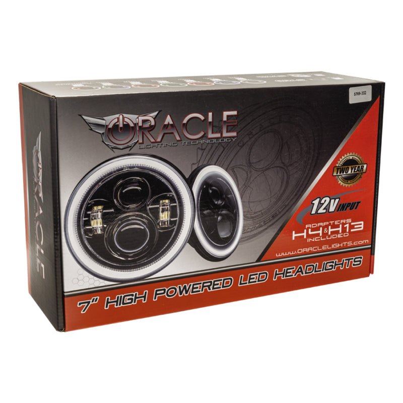 ORACLE Lighting Oracle Jeep Wrangler JL/Gladiator JT 7in. High Powered LED Headlights (Pair) ColorSHIFT
