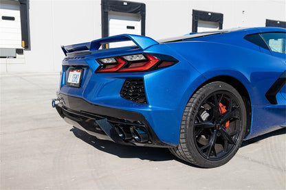 CORSA Performance Corsa 20-25 Corvette C8 3in Valved Cat-Back 4.5in Blk Quad Tips Fits Factory Perf Exhaust DeletesAFM