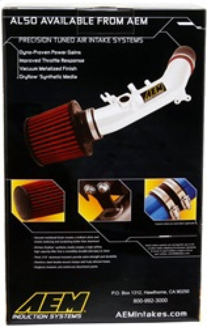 AEM Induction AEM DryFlow Air Filter - Round 2.75in ID x 6.25in OD x 8.25in H fits 2007-2014 Ford/Volvo